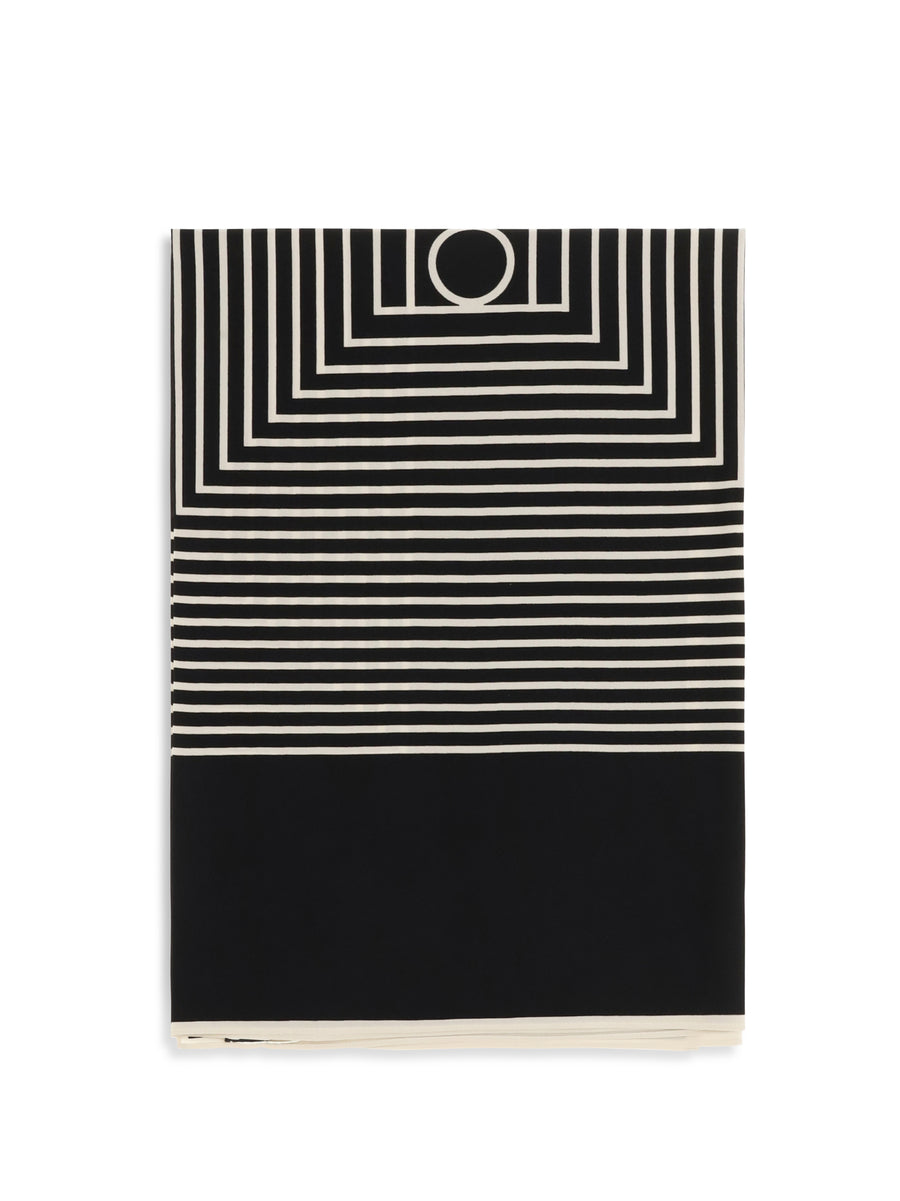Silk Scarf Monogram Black