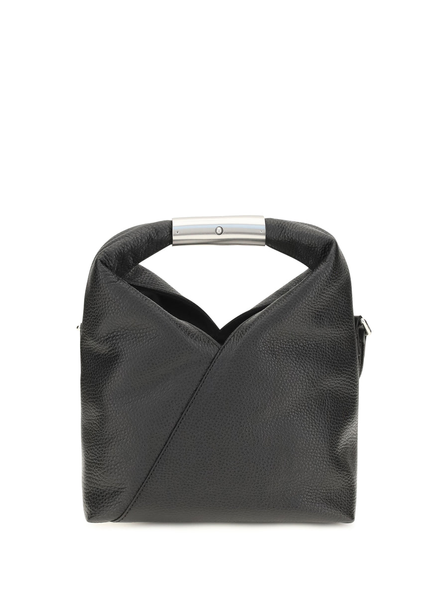 MM6 Maison Margiela 100% Calf Leather (Bos Taurus) top handle bag in black