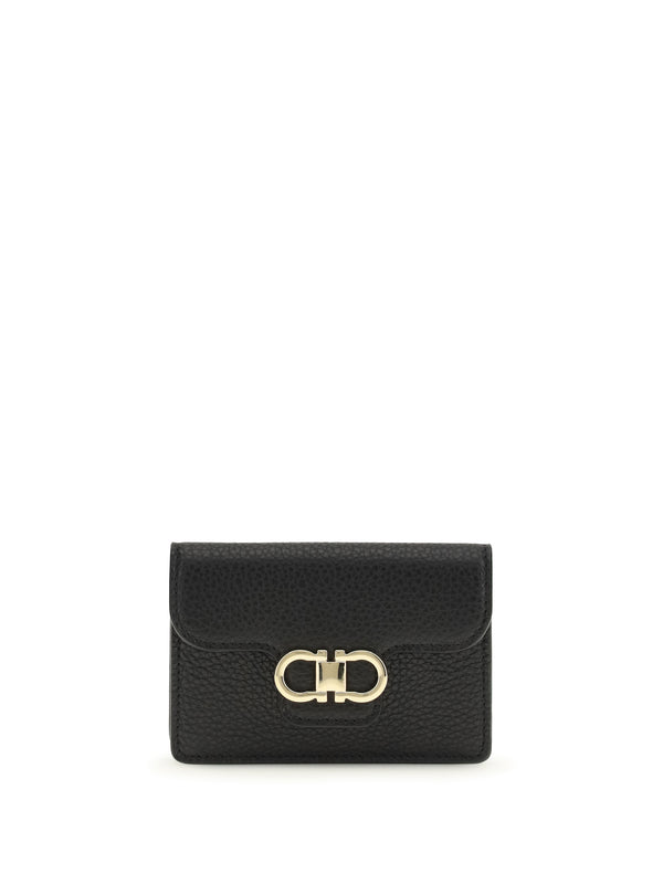 Ferragamo 100% Calf leather wallet in black