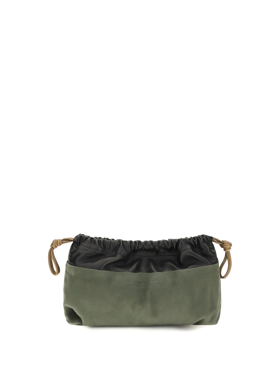 Pierre Hardy 50% calf leather clutch in green