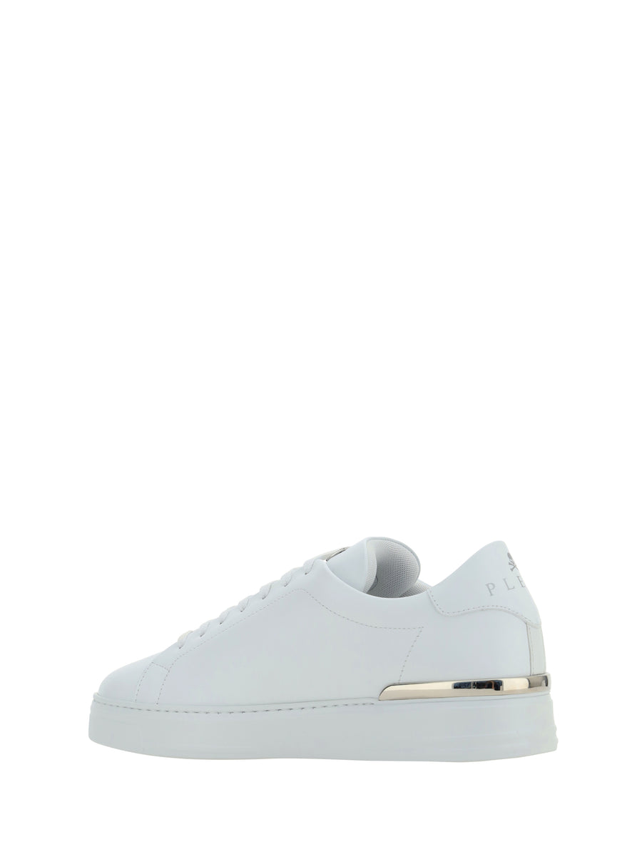 Sneakers Hexagon Low Top White Calf Leather Trainers