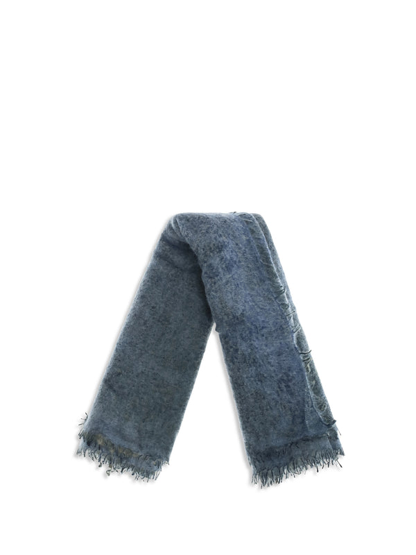 Scarf Lightweight Cashmere With Fringes Street & Shadow