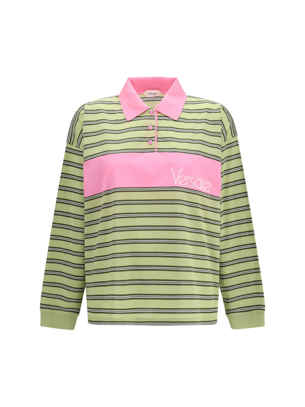 Versace 100% Cotton polo in green