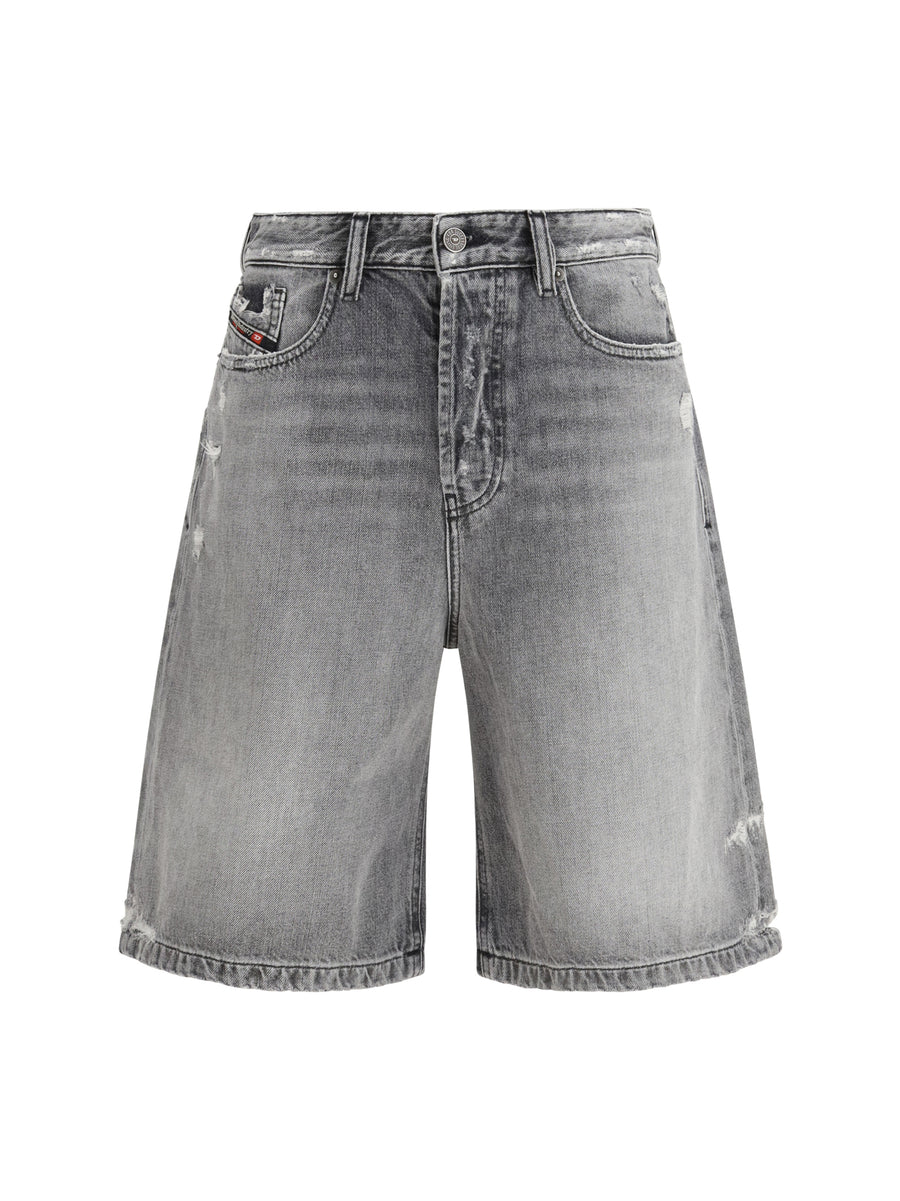 Diesel 100% cotton bermuda shorts in gray
