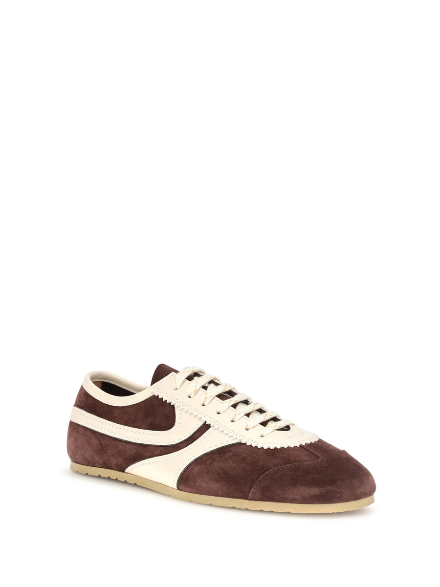 Sneakers Dark Purple Suede Upper: Trainers