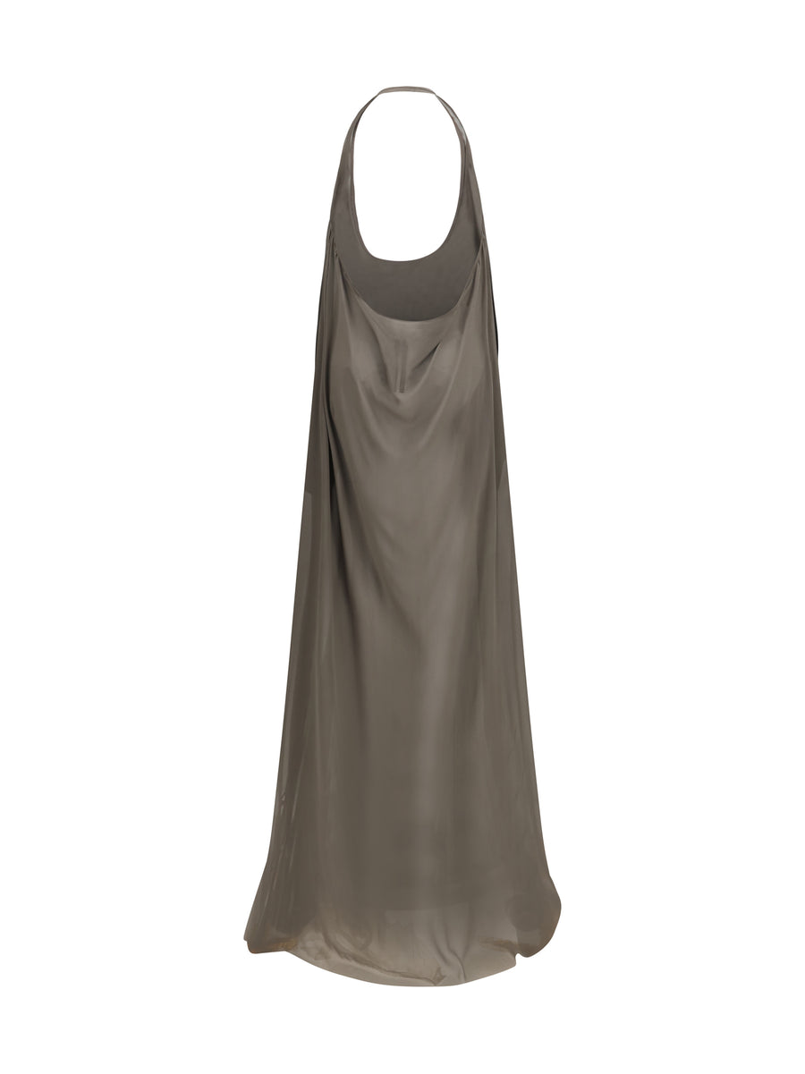 Dress Haltar Silk Georgette Dust