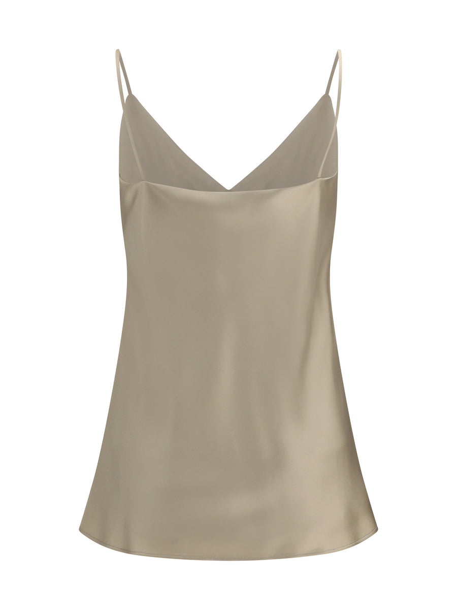 Silk Top Bacco Sand Tops