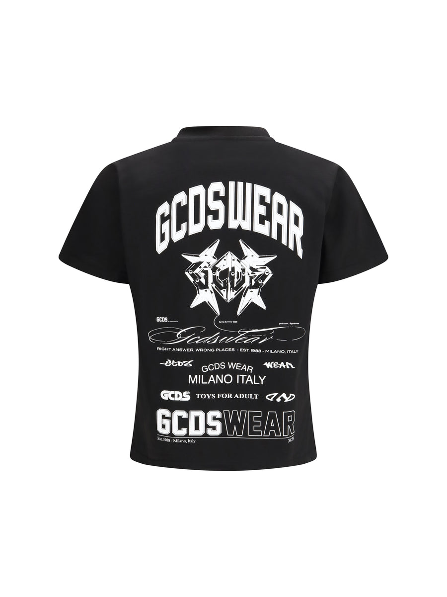 Cotton T-Shirt History Print Black-White Black/white T-shirts