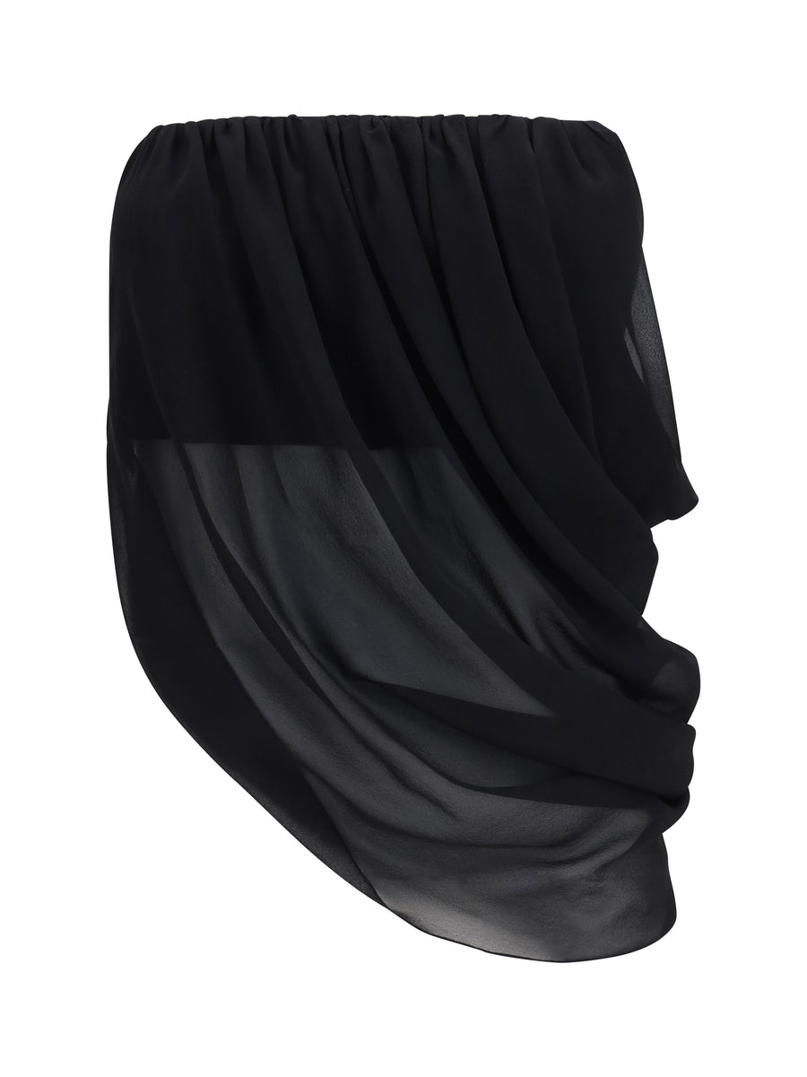 Francesco Murano 100% Silk tunic in black