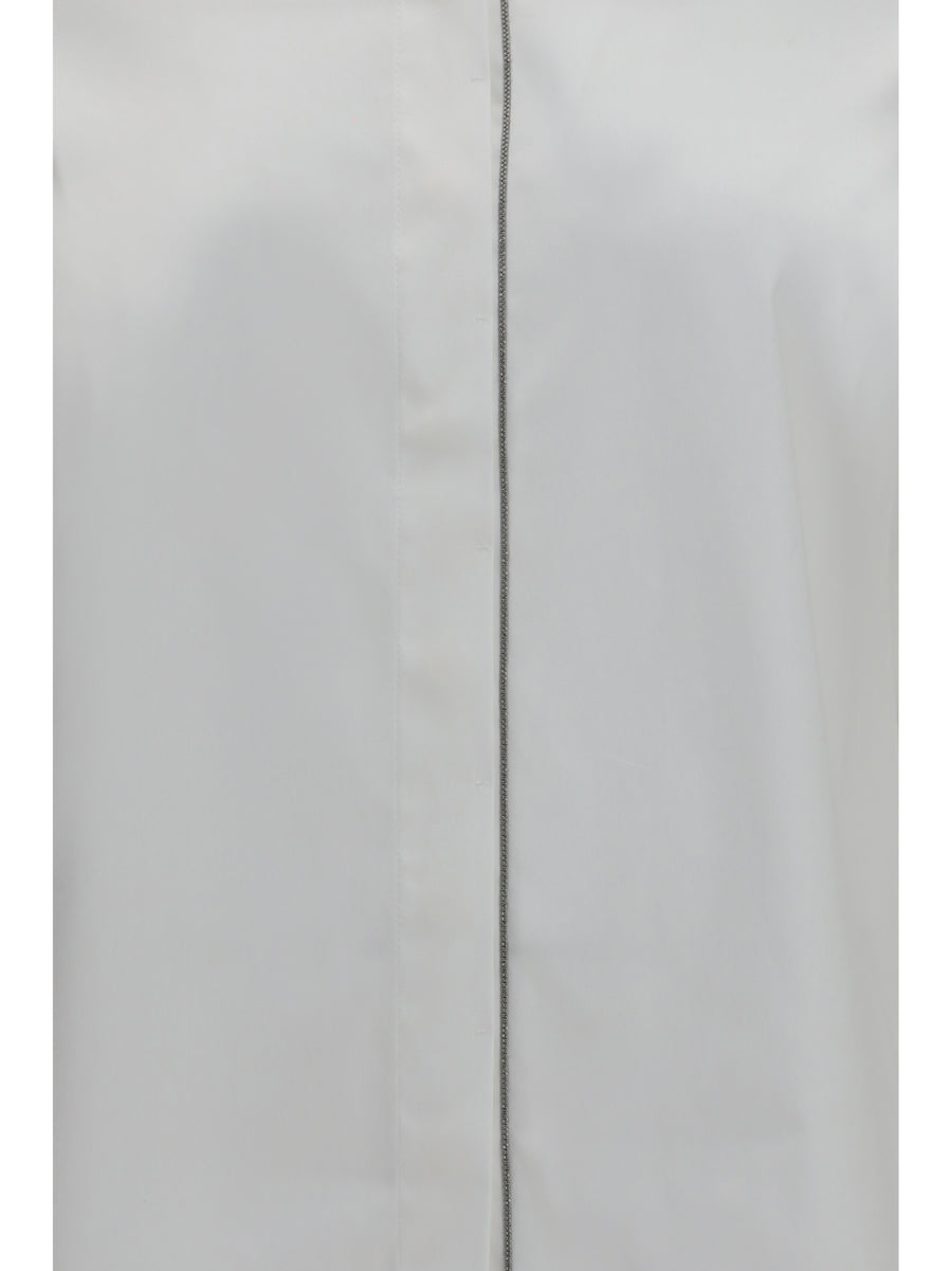 Shirt Stretch Cotton Poplin White