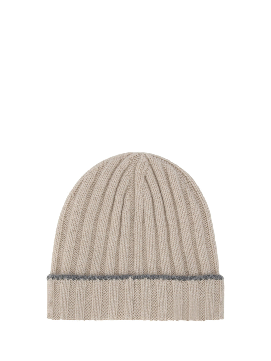 Beanie Hat Cashmere Beige