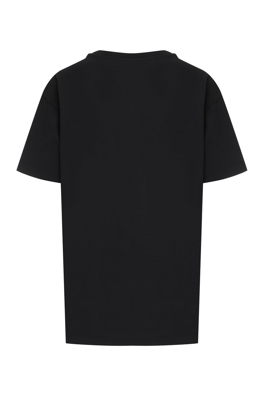 Cotton Crew-Neck T-Shirt With Embroidery Black T-shirts & Jerseys