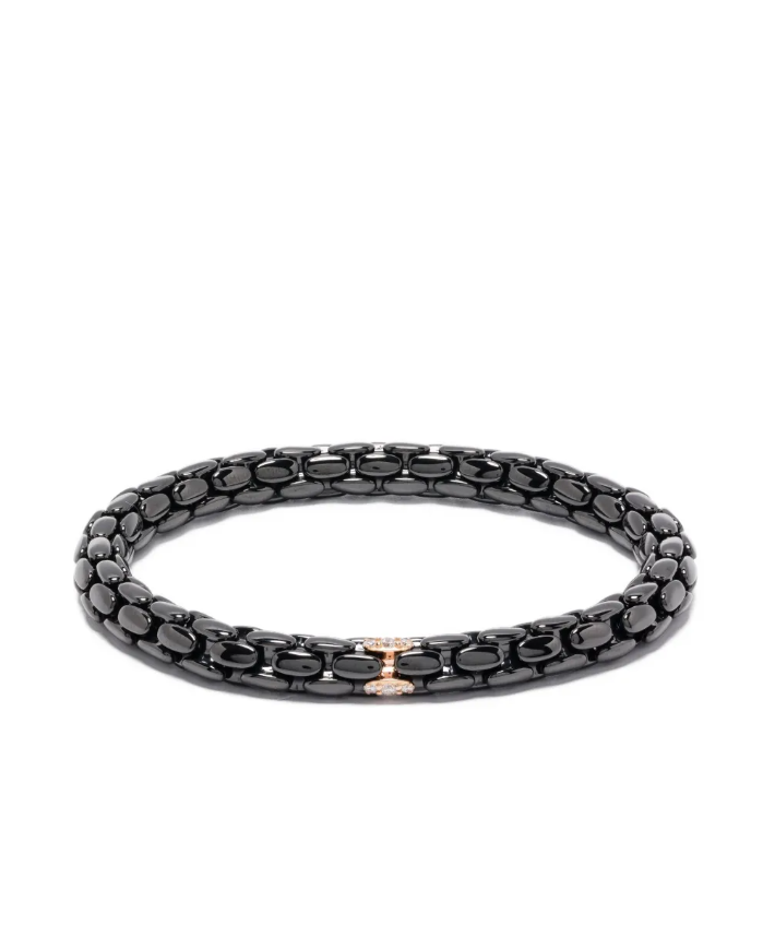 Orotech 18K gold bracelet in black