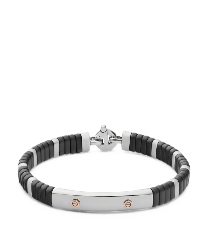 Barakà 18kt Rose Gold bracelet in black