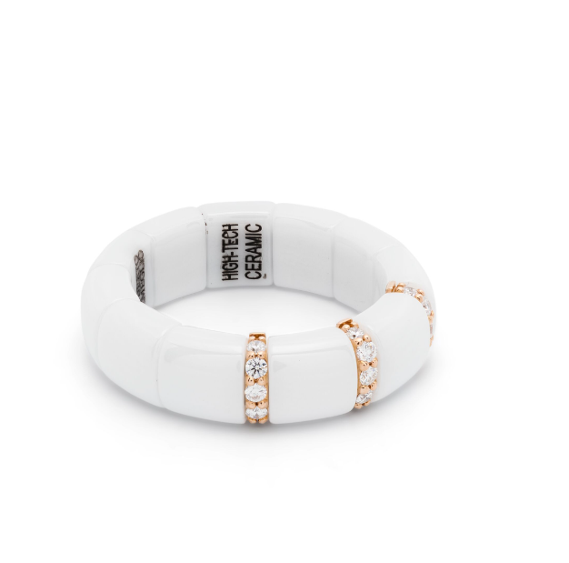 Roberto Demeglio 18kt Rose Gold ring in white