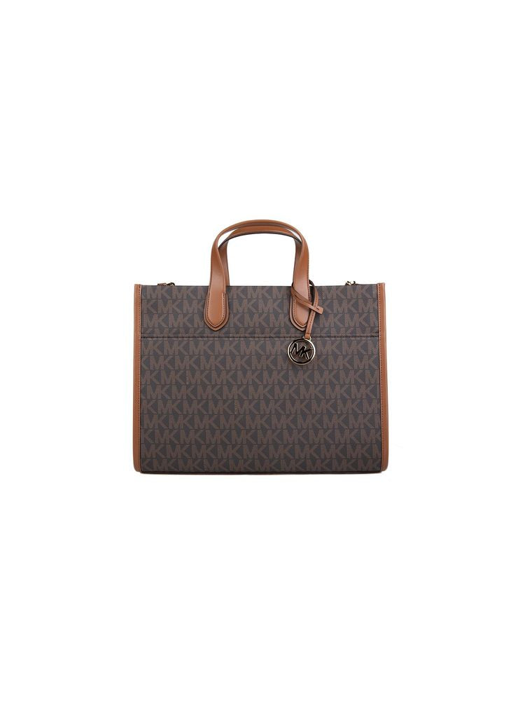 Michael Kors Tote Bag Brown-Luggage Brown/luggage 89.coated Canvas / Tote-bags