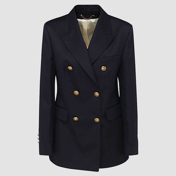 Golden Goose 66% Polyester blazer in navy