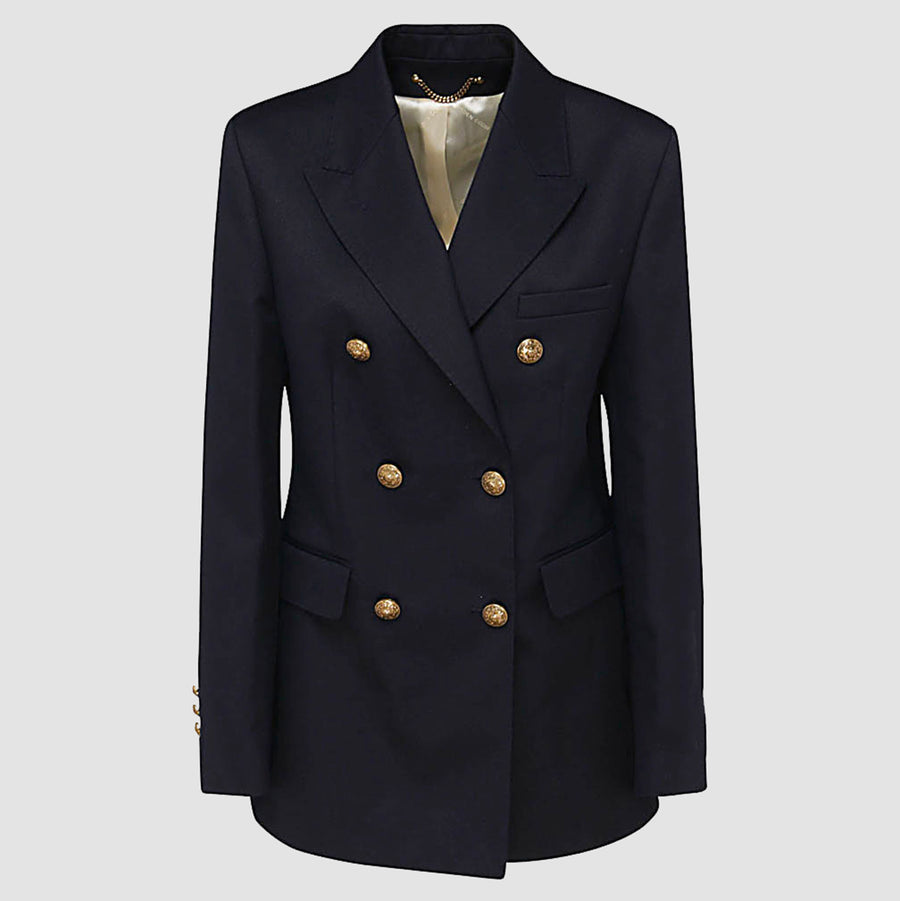 Golden Goose 66% Polyester blazer in navy