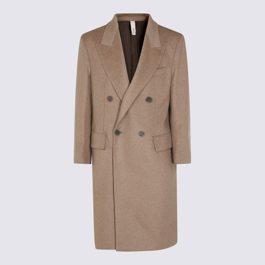 Hevo 100% Wool coat in beige