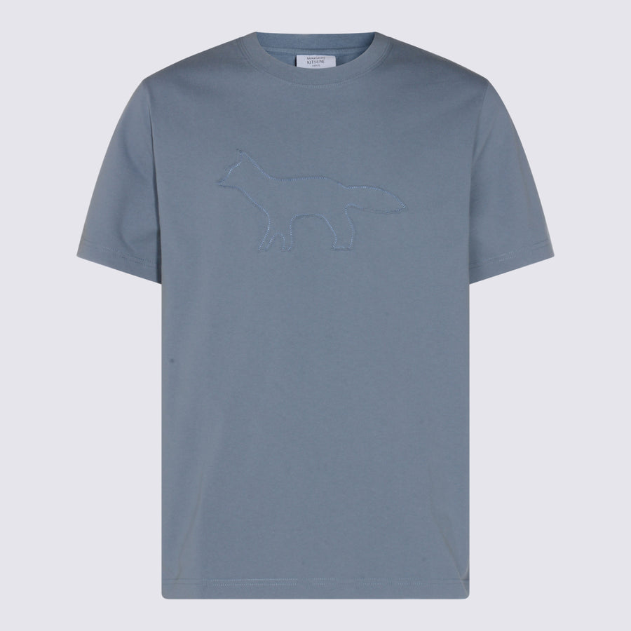 Maison Kitsuné 100% Cotton t-shirt in gray