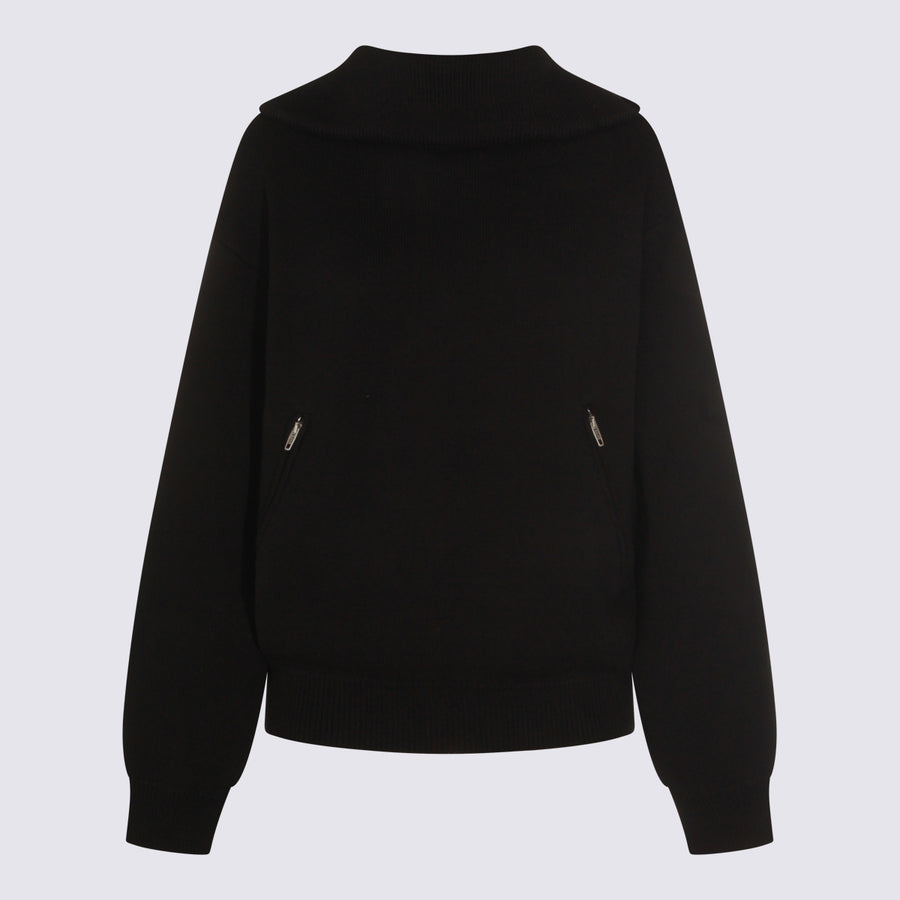 Balenciaga 100% Cotton sweater in black
