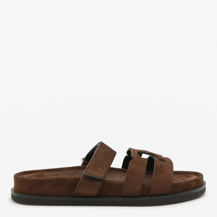 Tory Burch Suede sandal in brown