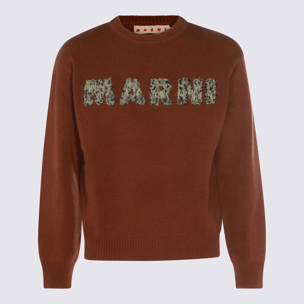 Marni Wool sweater in maroon
