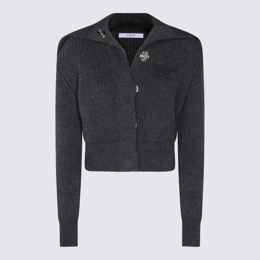 Givenchy 75% Wool cardigan in gray