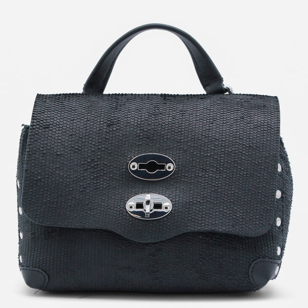 Zanellato Leather top handle bag in black