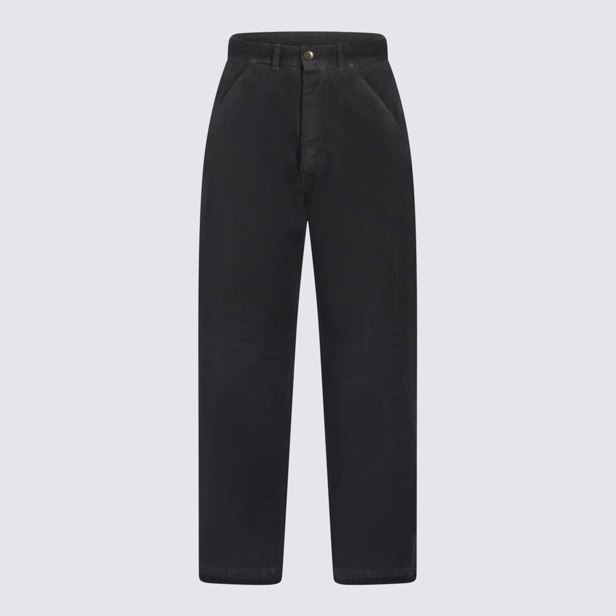 Maison Margiela 65% Polyester trousers in blue