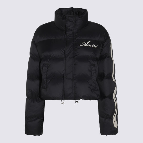 Amiri 100% Nylon down jacket in black
