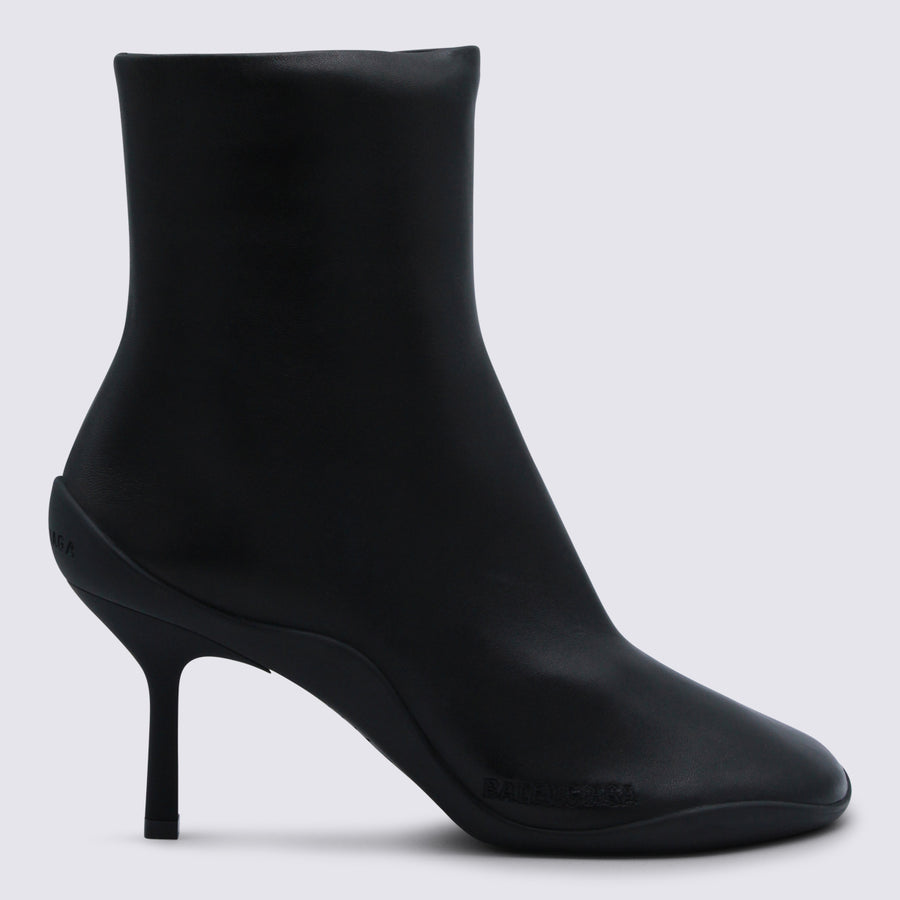 Balenciaga Stretch knit upper with rubber sole boot in black