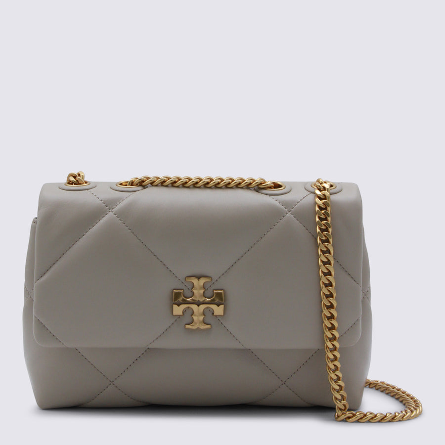 Tory Burch Leather shoulder bag in gray