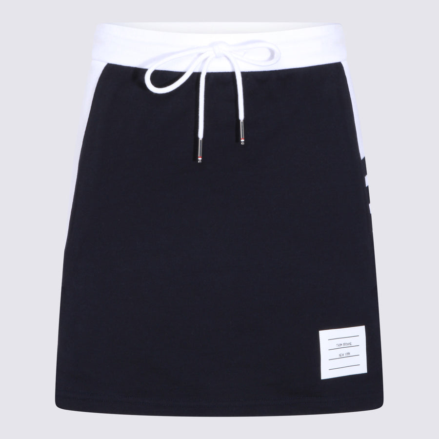 Thom Browne 100% Cotton skirt in navy