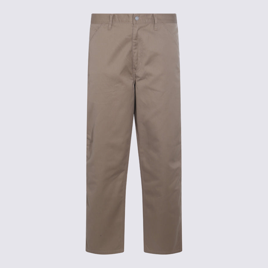 Carhartt Wip 65% Polyester trousers in beige