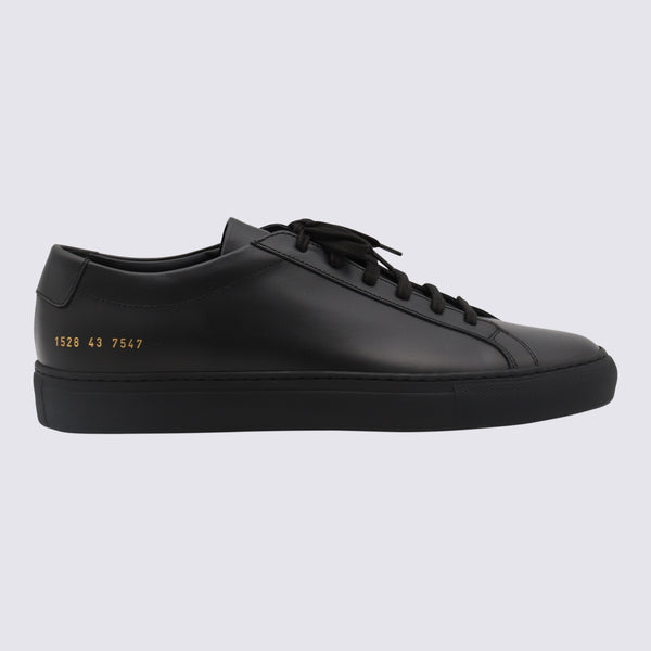 Common Projects Leather upper sneaker in black