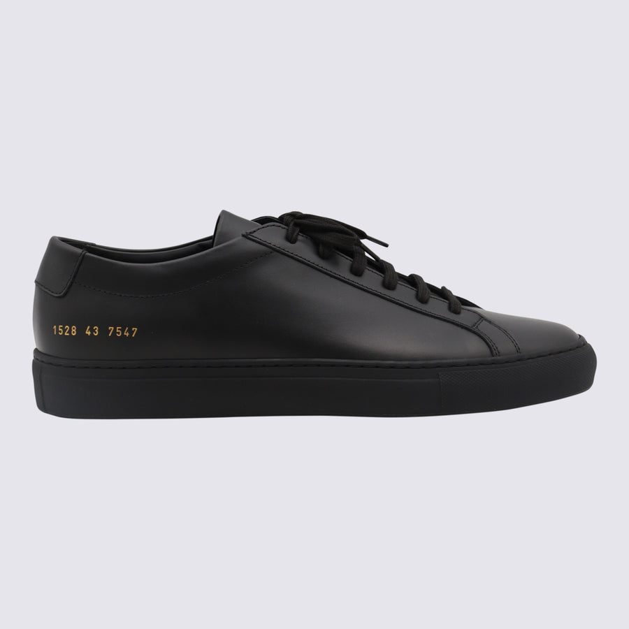 Common Projects Leather upper sneaker in black