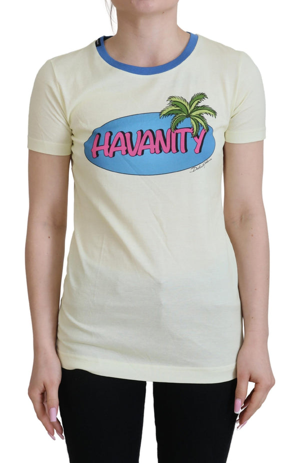 Dolce & Gabbana 100% Cotton t-shirt in yellow