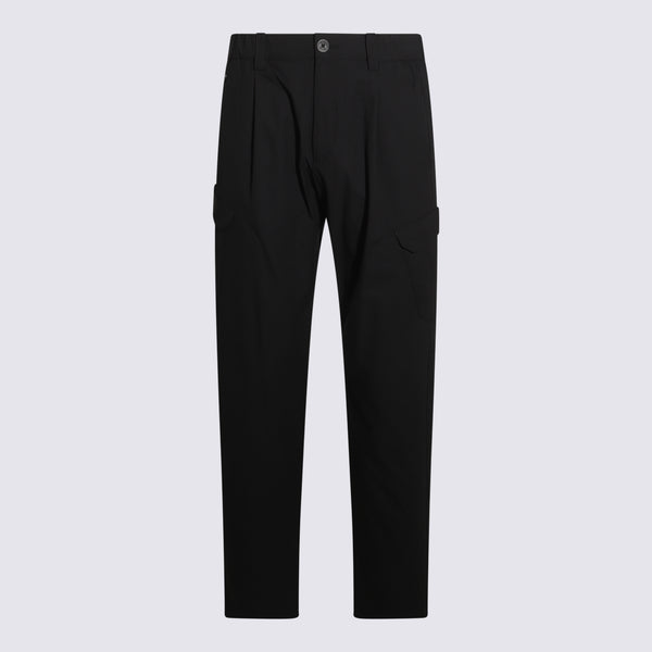 Herno 100% Polyamide cargo pants in black