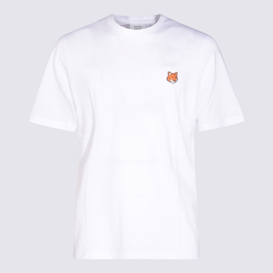 Maison Kitsune' 100% cotton t-shirt in white