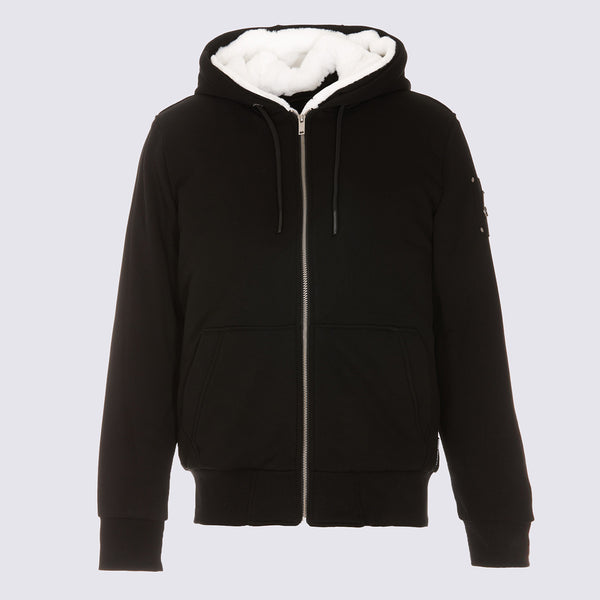 Moose Knuckles 75% Cotton hoodie in black