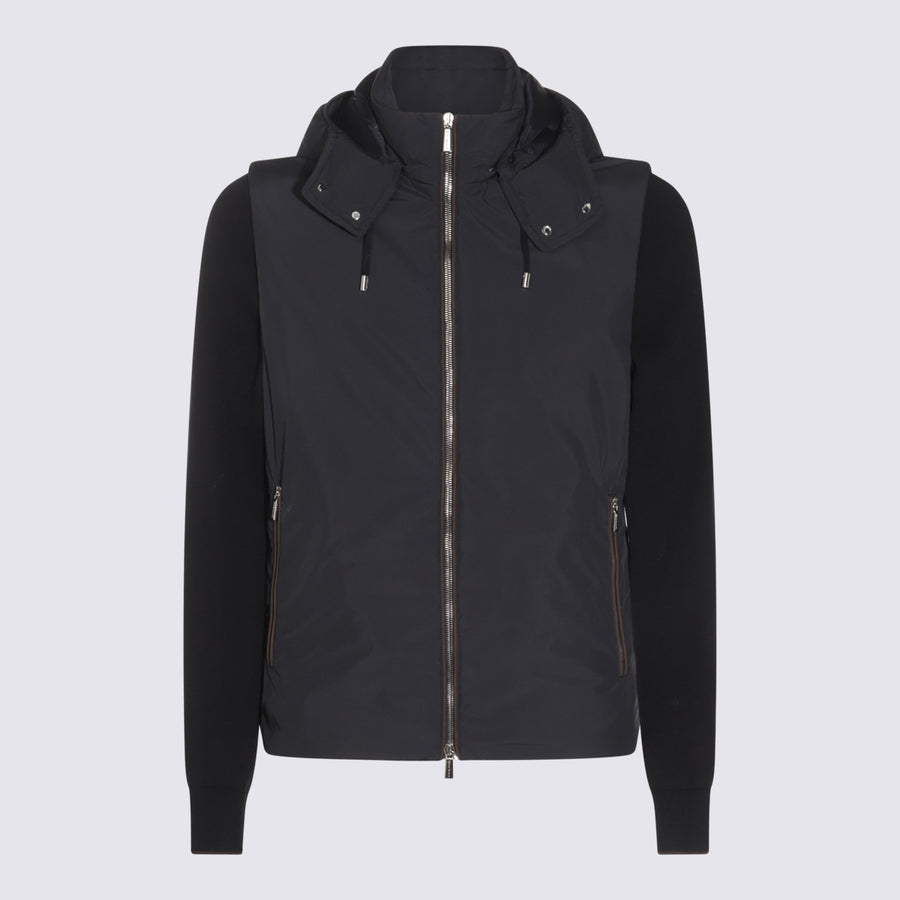 Moorer 100% Polyamide jacket in black