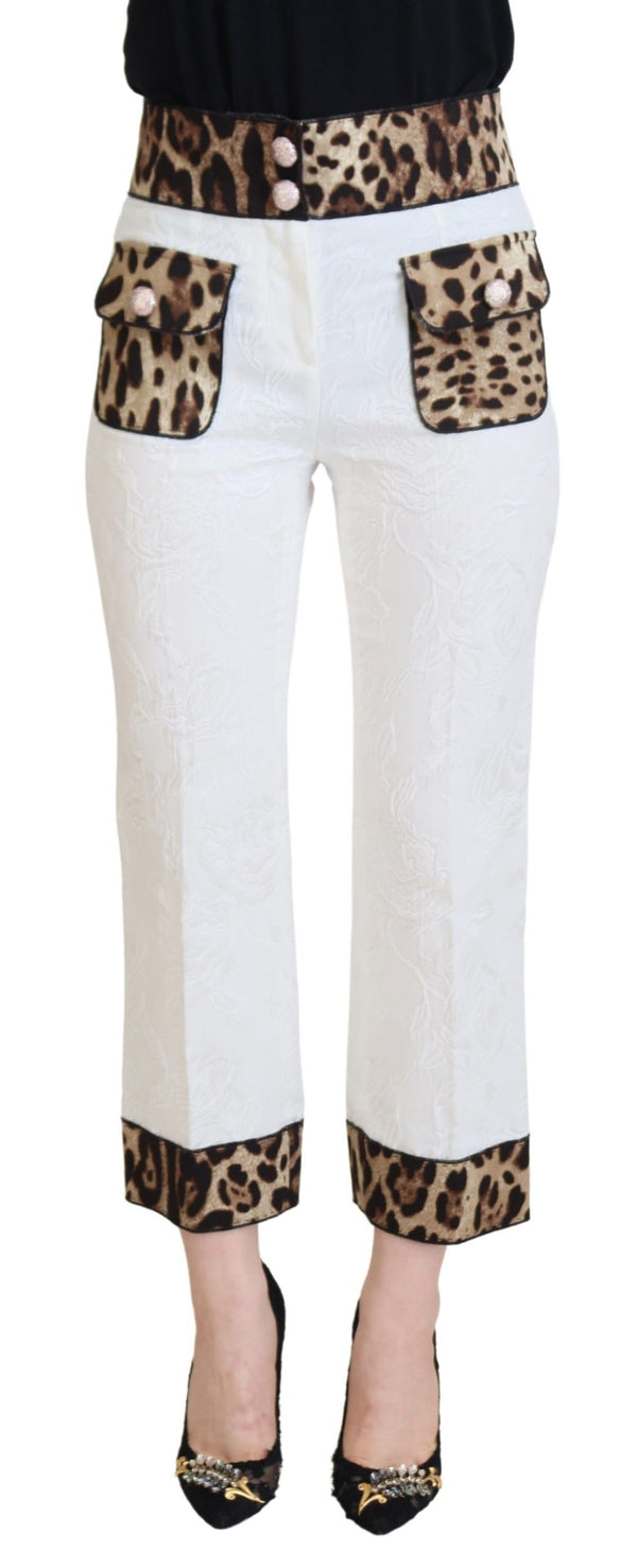 Dolce & Gabbana 71% Cotton trousers in white