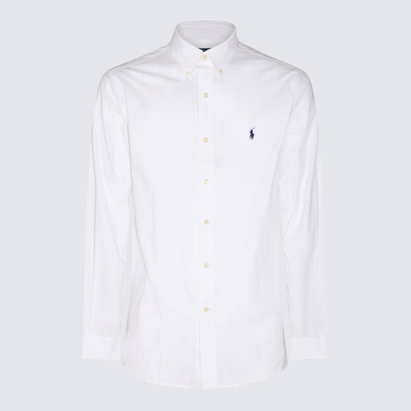 Polo Ralph Lauren 91% CO 9% EA shirt in white