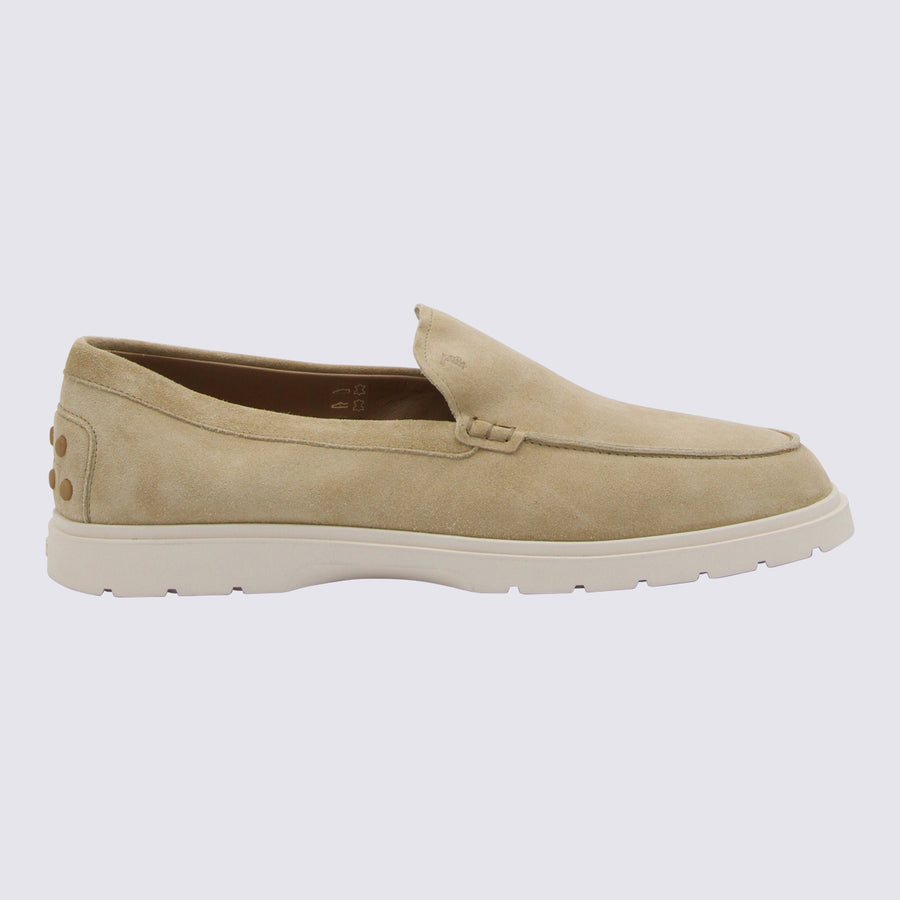 Tod's Suede uppers loafer in beige