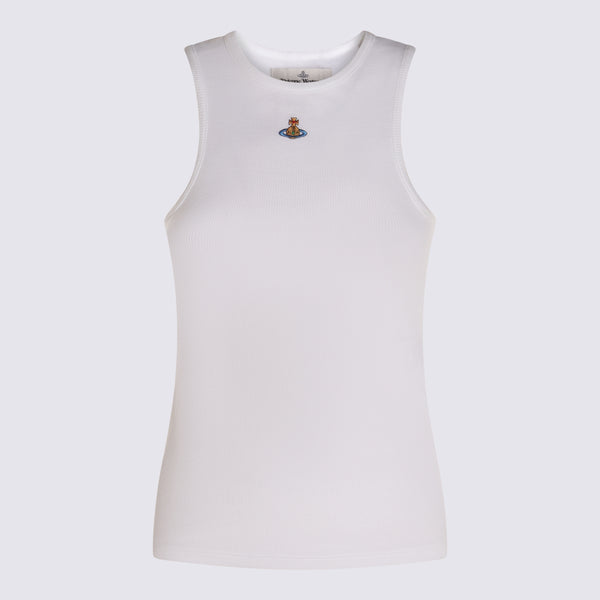 Vivienne Westwood 95% Cotton tank top in white