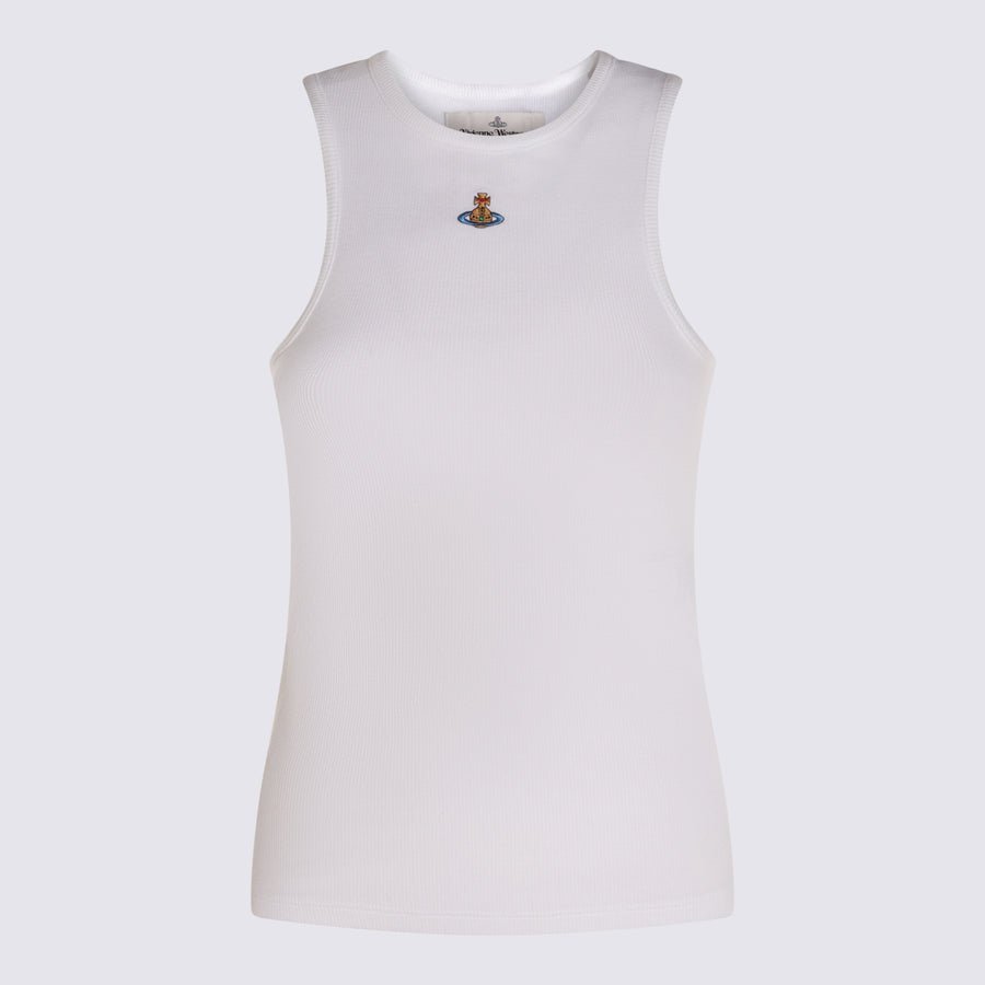 Vivienne Westwood 95% Cotton tank top in white