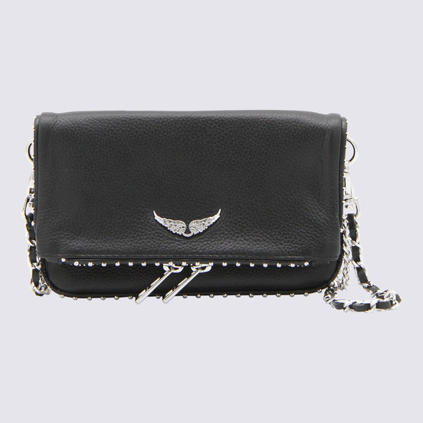 Zadig & Voltaire Leather shoulder bag in black