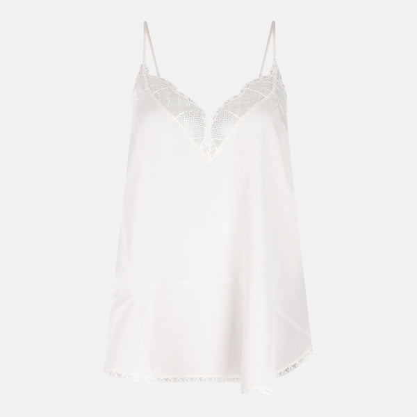 Zadig & Voltaire 100% Silk tank top in ecru