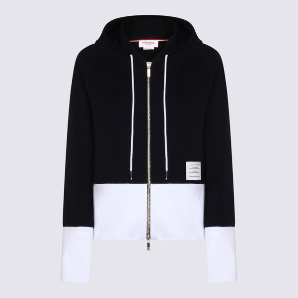 Thom Browne 100% Cotton hoodie in black